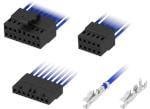 TE Connectivity Receptáculos de engarce de cable a placa 2 MM de AMPMODU