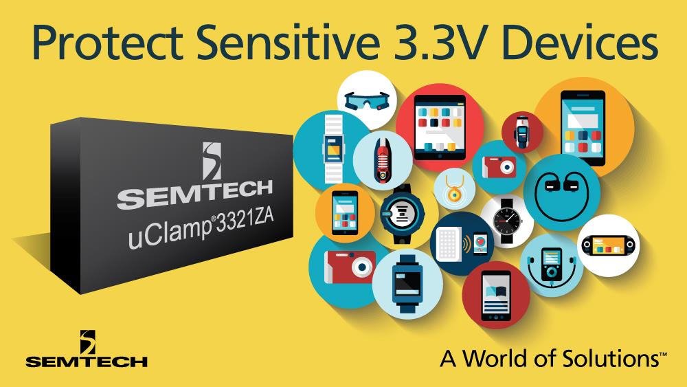 Semtech μClamp3321ZA Ultra Small μClamp® TVS Diodes