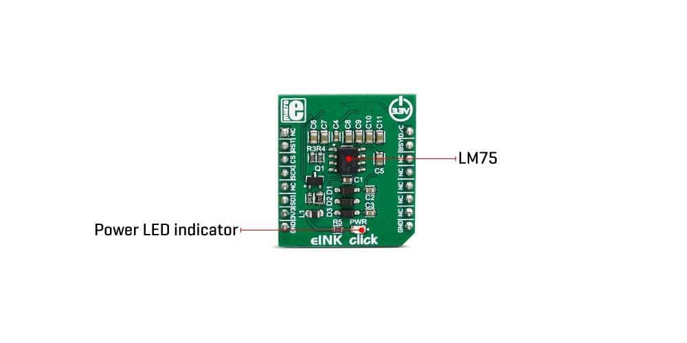 Mikroe MIKROE-3683 eINK Click without Dispay