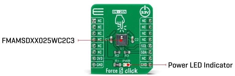 Block Diagram - Mikroe Force 5 Click