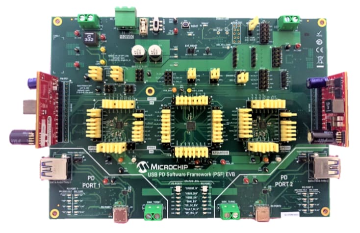 Microchip Technology EV65D44A USB Software Framework Evaluation Kit