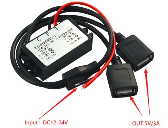 DFRobot 5V 3A Dual USB Step Down Buck Converter Module