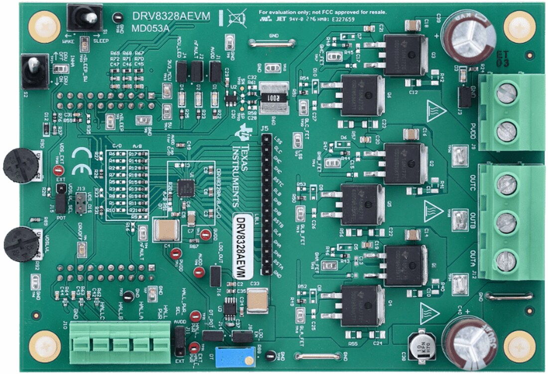 Mechanical Drawing - Texas Instruments DRV8328AEVM Motor Driver Evaluation Module