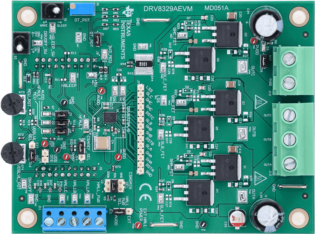 Mechanical Drawing - Texas Instruments DRV8329AEVM Gate Driver Evaluation Module