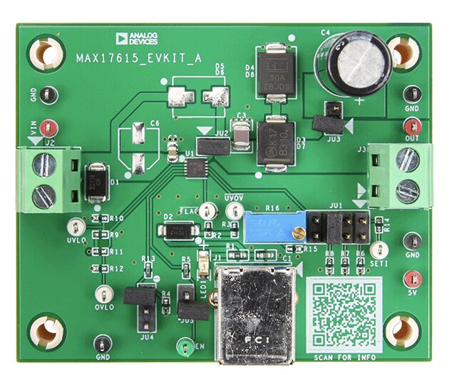 Analog Devices / Maxim Integrated MAX17615EVKIT Evaluation Kit