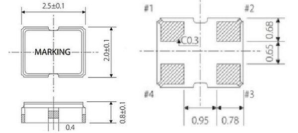 Chart - ECS ECS-2520SMVQ SMD Multi Volt™ HCMOS Oscillators