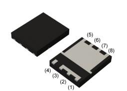 Mechanical Drawing - ROHM Semiconductor RS7 Power MOSFETs