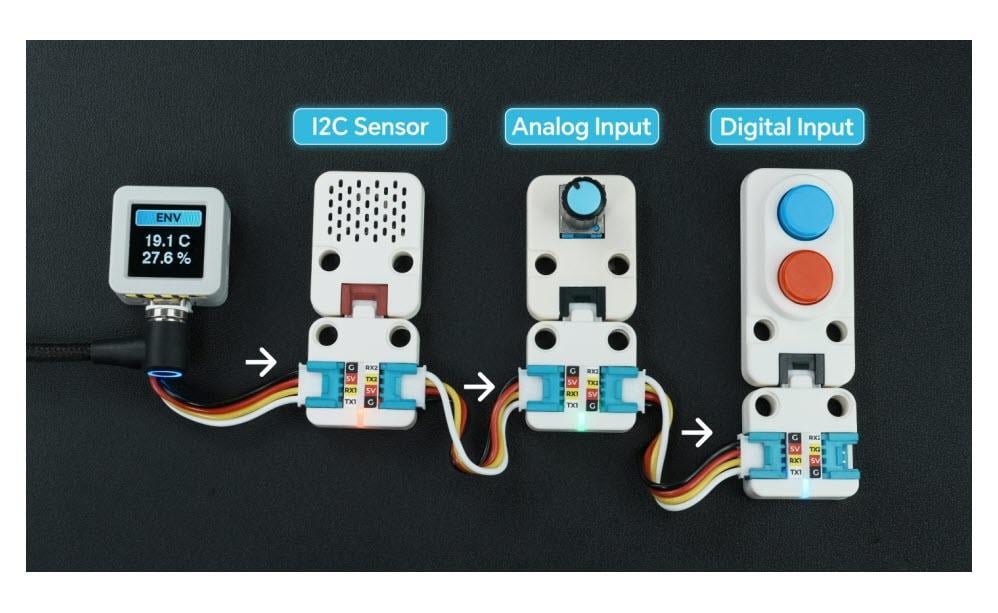 Application Circuit Diagram - M5Stack Unit ChainBus Communication Protocol Converters
