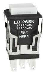 NKK Switches LB26SKW01-1F-B